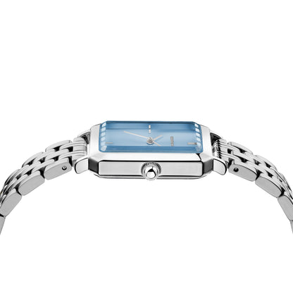 Roberto Marino RM1982 Women’s Luxury Watch Rectangular Gold – Japanese Quartz Movement, Vintage Stainless Steel Design, Silver Dial, Elegant Dress Timepiece, 3ATM Water Resistant – Reloj para Mujer