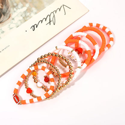 Heishi Bracelets for Women Clay Beaded Stretch Bracelets Stackable Friendship Bracelet Set Summer Beach Accessories Outfits Jewelry Gifts