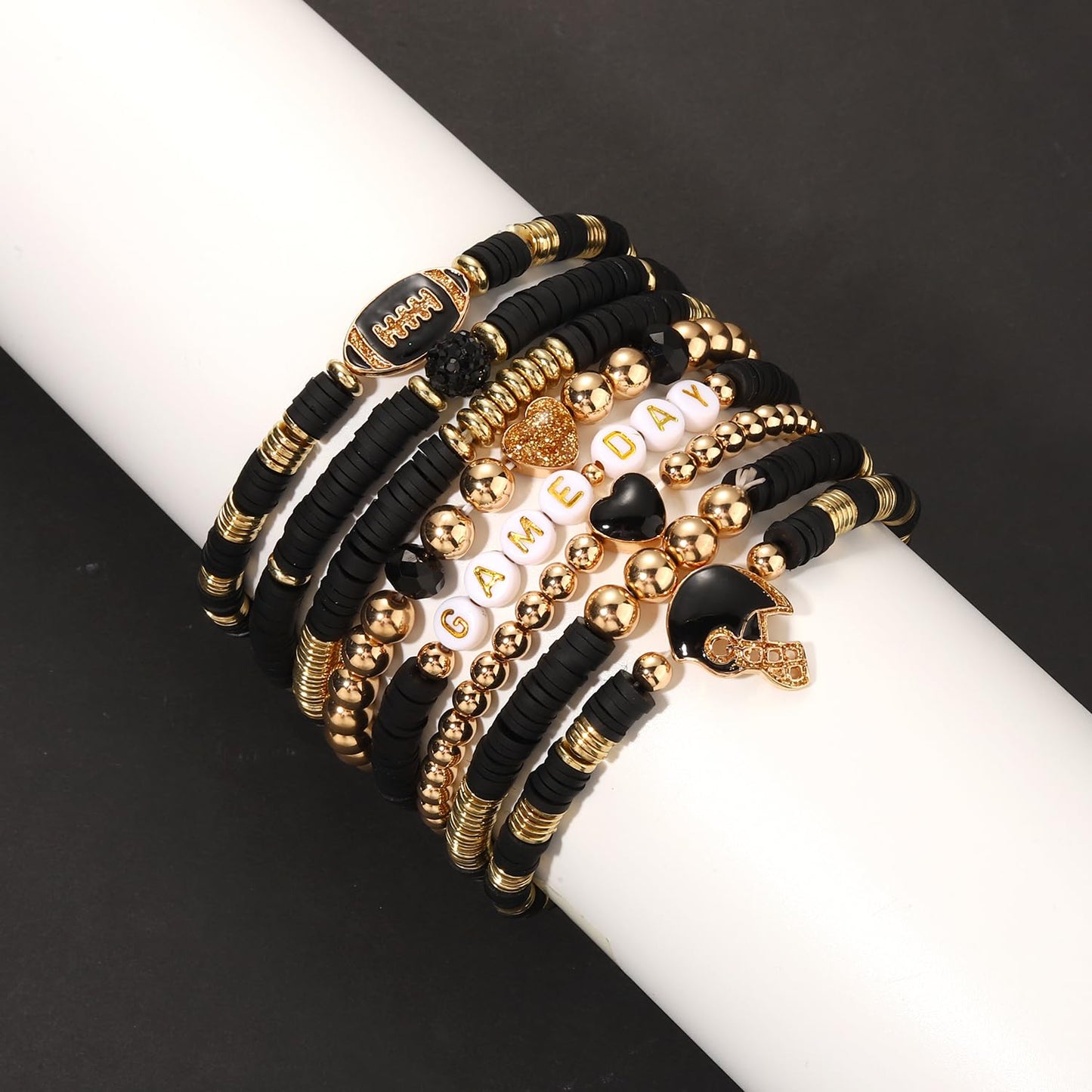 Heishi Bracelets for Women Clay Beaded Stretch Bracelets Stackable Friendship Bracelet Set Summer Beach Accessories Outfits Jewelry Gifts
