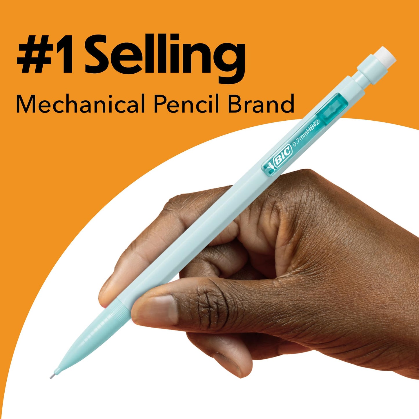 BIC Xtra Smooth Bright Edition Mechanical Pencils, 0.7 mm Medium Point, Bulk School Supplies for Students and Teachers, 40-Count Pack