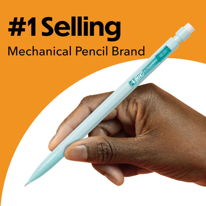 BIC Xtra Smooth Bright Edition Mechanical Pencils, 0.7 mm Medium Point, Bulk School Supplies for Students and Teachers, 40-Count Pack