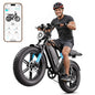 Electric Bike for Adults, Peak 1500W Motor Retro E Bike, Range 65/120Miles, 48V 15Ah Removable Battery, 20"x4" Fat Tires, Full Suspension, APP Control, Off-Road Ebike for City Commuting