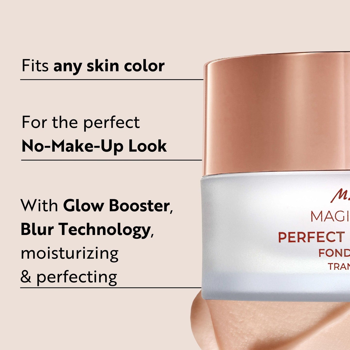 M. Asam Magic Finish Make-up Mousse (1.01 Fl Oz) | 4in1 Primer, Foundation, Concealer & Powder With Buildable Coverage, Hides Redness And Dark Spots, Light To Medium Skin