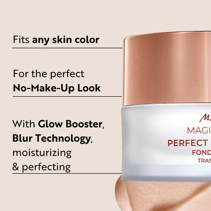 M. Asam Magic Finish Make-up Mousse (1.01 Fl Oz) | 4in1 Primer, Foundation, Concealer & Powder With Buildable Coverage, Hides Redness And Dark Spots, Light To Medium Skin