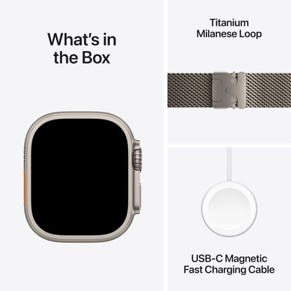 Apple Watch Ultra 3 [GPS + Cellular 49mm] Running & Multisport Smartwatch w/Rugged Titanium Case w/Black Ocean Band. Satellite Communications, Advanced Health & Fitness Tracking