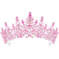 TOBATOBA Silver Wedding Crystal Tiaras and Crowns for Women, Bride Royal Queen Headband Princess Quinceanera Headpieces for Birthday Prom Pageant Party