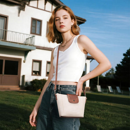 Crossbody Purses for Women Vegan Leather Small Crossbody Bags with Adjustable Strap Lightweight Travel Shoulder Bag