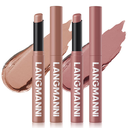 12Pcs Velvet Matte Lipstick Set, Nude to Dark Shades, Long-Lasting,Color A | Highly pigmented matte color, smooth creamy glide, waterproof wear, nude-to-dark tones, ideal for daily makeup or gifting