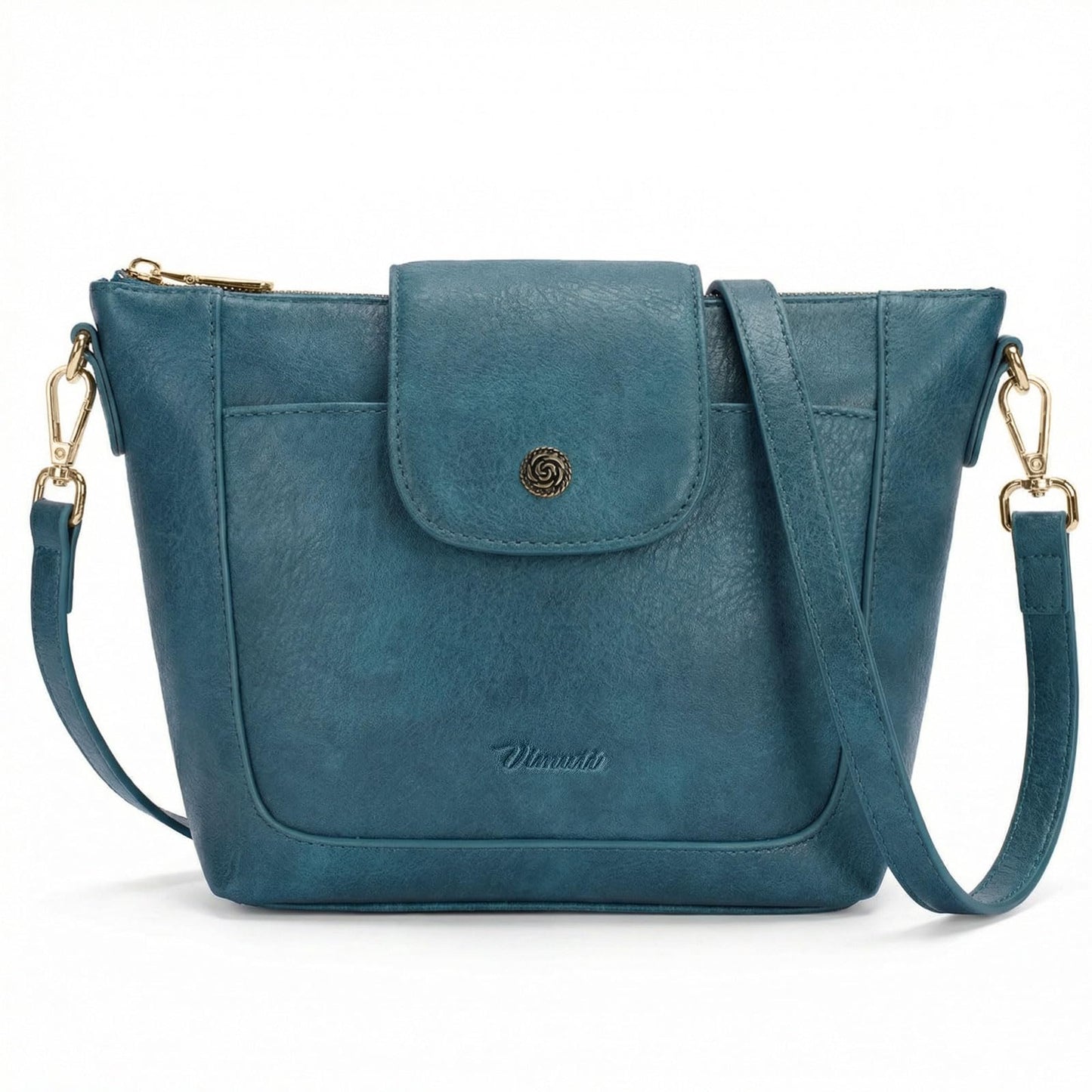 Crossbody Purses for Women Vegan Leather Small Crossbody Bags with Adjustable Strap Lightweight Travel Shoulder Bag