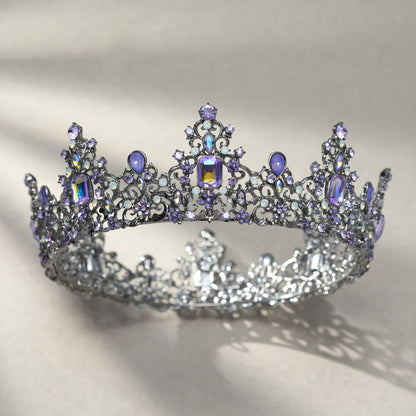 SWEETV Queen Crown for Women - Baroque Wedding Tiaras and Crowns,Jeweled Tiara Crown,Prom Birthday Halloween Hair Accessories