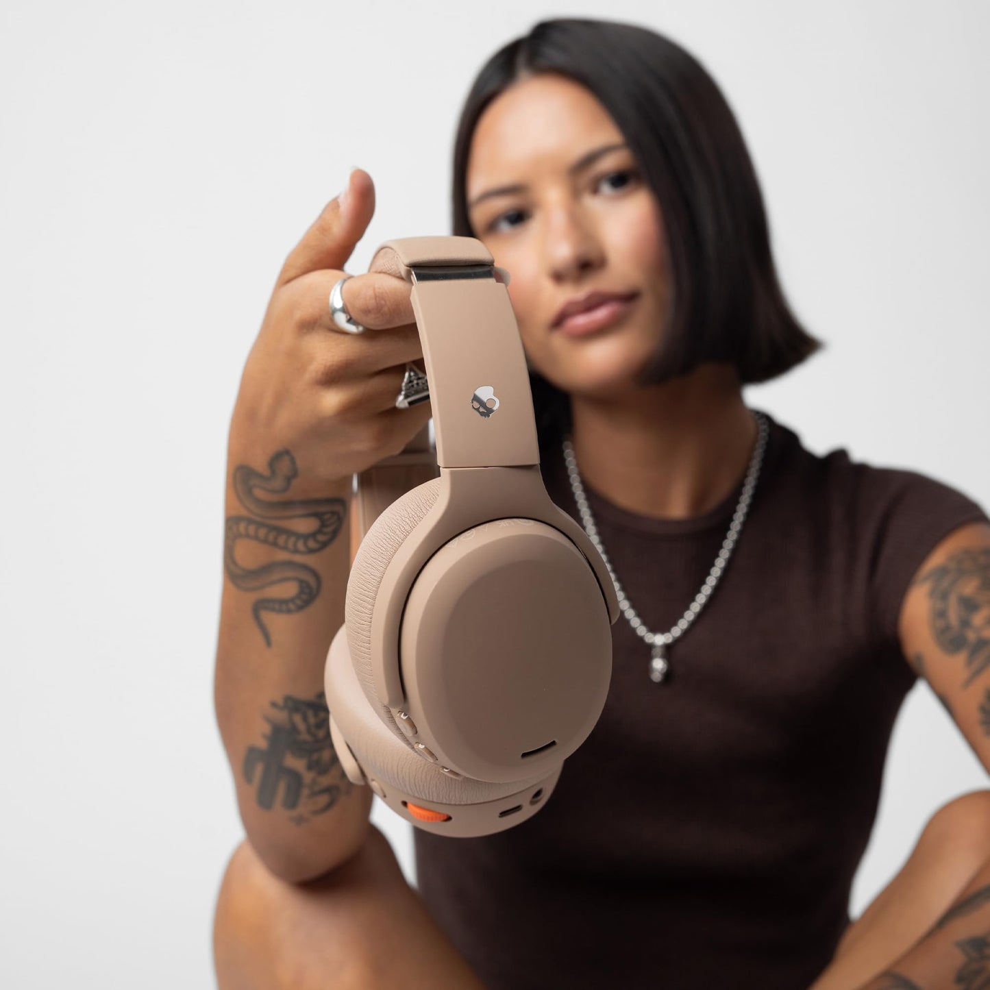 Skullcandy Crusher ANC 2 Noise Cancelling Wireless Headphones - True Black | Multi-Sensory Crusher Bass, Over-Ear Fit, Bluetooth, 60 Hours Battery, Working Out, Gym, Travel, Studying, Music, Gaming