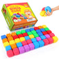 24 Pack Slow Rising Stress Cube, Large Size Dough Stress Balls Fidget Toys for Stress Relief, Pull Stretch Fidgets for Classroom Prize Box Toys, Classroom Reward for Student