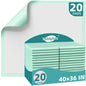 MILDPLUS Disposable Bed Pads 40"X40" 50pcs Extra Large Pee Pads for Incontinence 140 Gram Heavy Duty Super Absorbent Underpads Waterproof Chucks Pads for Adults, Elderly or Pets [100x100CM]