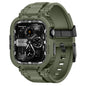 amBand Bands Compatible with Apple Watch 9/8/7 45mm, M1 Sport Series Rugged Case Protective Cover for iWatch 6/SE (3/2/1)/5/4/3 44mm Men Green