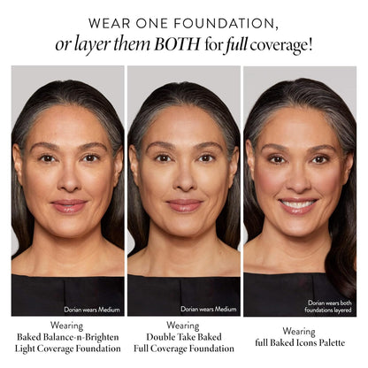 LAURA GELLER Baked Icons Complete Full Face Palette, Light | All-in-One Makeup Palette with Baked Foundations, Blush, Bronzer, Highlighter, Eyeshadows | Coverage for Mature Skin | Travel-Friendly