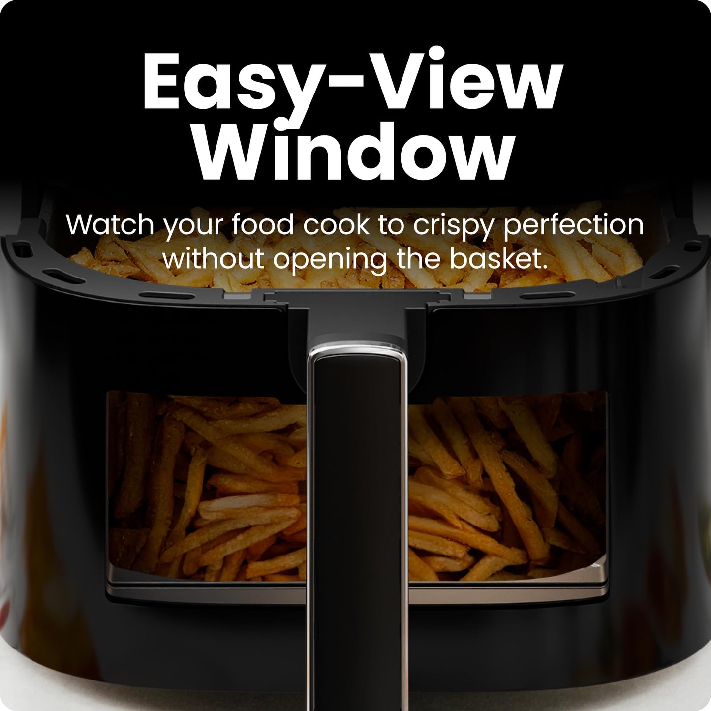 Chefman Air Fryer – 4 QT Compact Airfryer for Quick & Easy Meals, Features Hi-Fry Technology for Extra Crisp, Easy-View Window, Touch Controls with 4 Presets, Nonstick & Dishwasher Safe Basket - Black