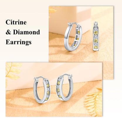 Channel Set Small Huggie Hoop Earrings Sterling Silver or 14K Gold Color,Lightweight Hypoallergenic CZ Diamond Chunky Hoop Earrings for Women