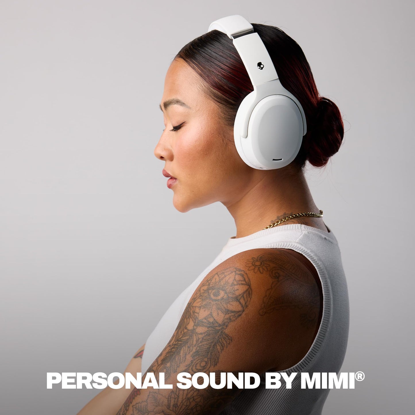 Skullcandy Crusher ANC 2 Noise Cancelling Wireless Headphones - True Black | Multi-Sensory Crusher Bass, Over-Ear Fit, Bluetooth, 60 Hours Battery, Working Out, Gym, Travel, Studying, Music, Gaming