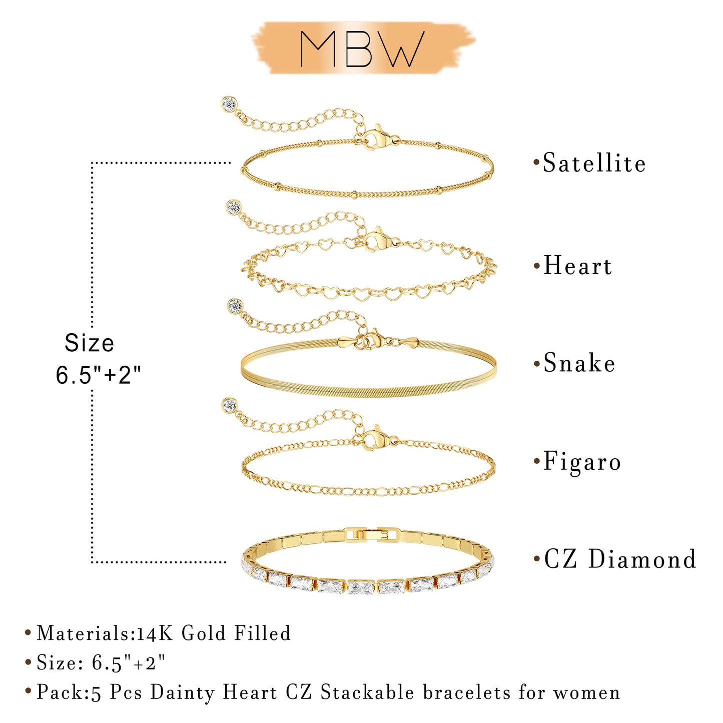 Dainty Simple Gold Bracelets for Women, Stackable Satellite Paperclip Lip Bracelet Set Tiny Lip Dot Chain Box Link for Handmade Gift Minimalist Cute Trendy Jewelry Gold Accessories for Women