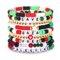 Heishi Bracelets for Women Clay Beaded Stretch Bracelets Stackable Friendship Bracelet Set Summer Beach Accessories Outfits Jewelry Gifts
