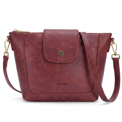 Crossbody Purses for Women Vegan Leather Small Crossbody Bags with Adjustable Strap Lightweight Travel Shoulder Bag