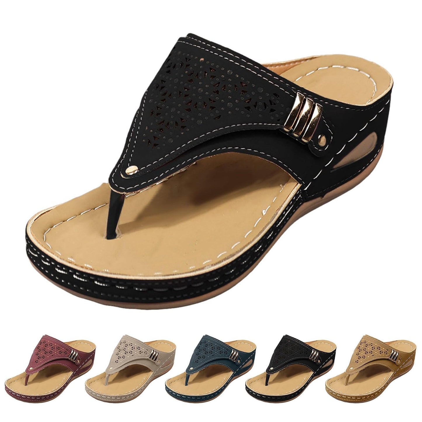 Orthopedic Sandals for Women 2026 Arch Support Flip Flops Dressy Casual Summer Beach Vacation Sandals