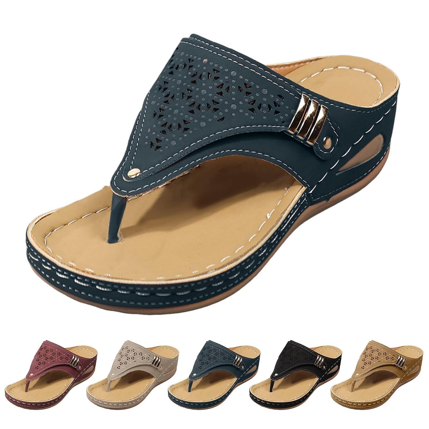 Orthopedic Sandals for Women 2026 Arch Support Flip Flops Dressy Casual Summer Beach Vacation Sandals