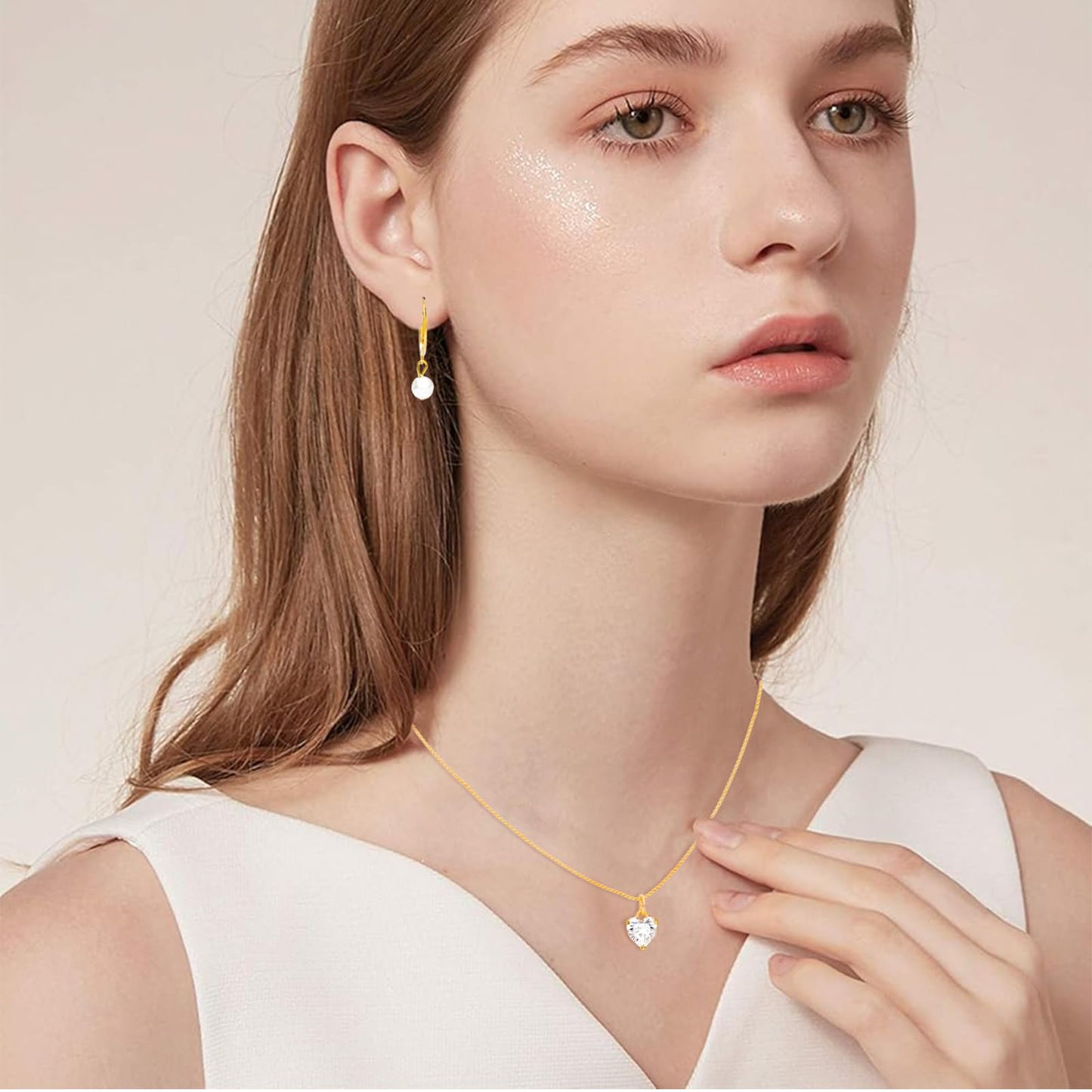 NEWITIN 69 Pieces Gold Jewelry Set for Women Fashion Costume Jewelry Gold Plated Necklace Bracelet Earrings Set for Women