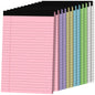12 Pack Notepads 5x8, Small Legal Pads Narrow College Ruled, 30 Sheets/Pack, Perforated Notebook - White Note Pads for School, Memo, Note Taking, Teacher & Office Supplies, Writing Pads of Paper