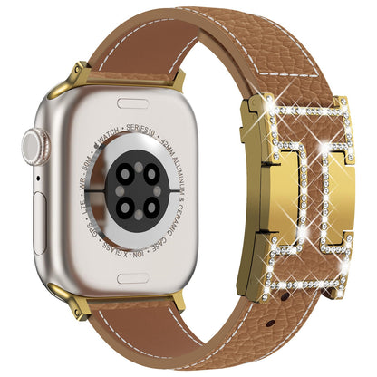 Leather Magnetic Watch Band Compatible with Apple Watch Ultra Band 49mm 46mm 45mm 44mm 42mm 41mm 40mm 38mm Replacement Strap for Women Men iWatch Ultra 3/2/1/SE3/Series 11/10/9/8/7/6/5/4/3/2/1