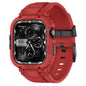 amBand Bands Compatible with Apple Watch 9/8/7 45mm, M1 Sport Series Rugged Case Protective Cover for iWatch 6/SE (3/2/1)/5/4/3 44mm Men Green
