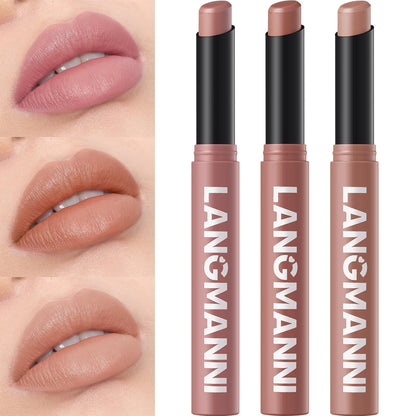 12Pcs Velvet Matte Lipstick Set, Nude to Dark Shades, Long-Lasting,Color A | Highly pigmented matte color, smooth creamy glide, waterproof wear, nude-to-dark tones, ideal for daily makeup or gifting