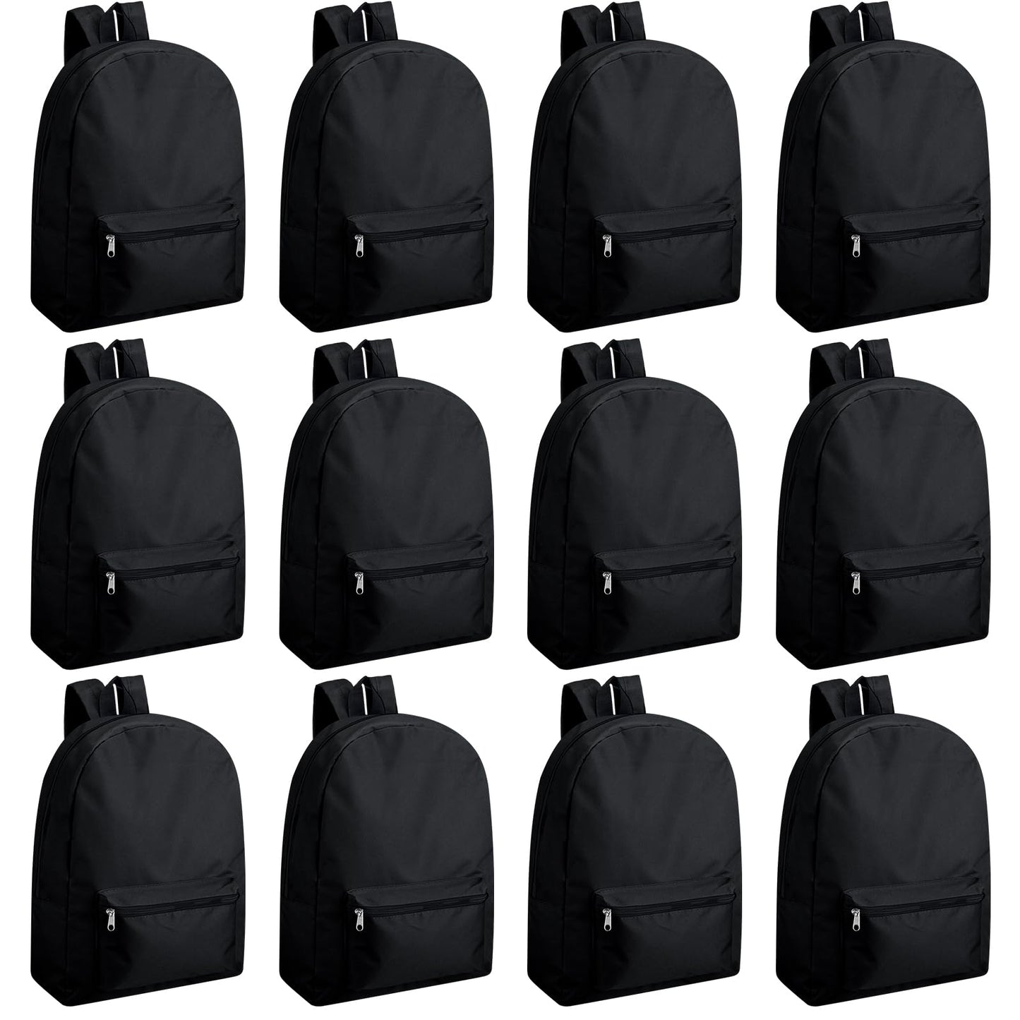Amylove 12 Pack Backpack in Bulk 17 inch Lightweight Outdoor Travel Bag Classic Bookbags Bulk for Travel Middle High (Colorful,Lovely)