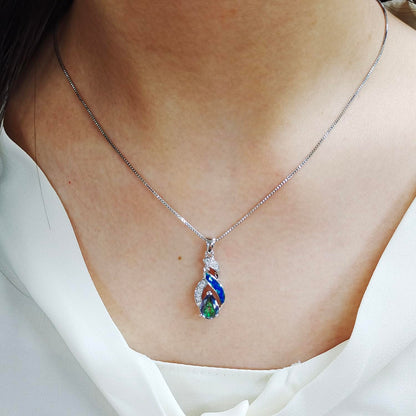 Jewelry Sets Australian Created Opal Necklace Earrings Jewelry for Mom