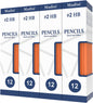 Madisi Wood-Cased #2 HB Pencils Bulk, 192 Count, Pre-sharpened | 16 Packs of 12-Count, Box of Pencil Set, Classroom Supplies, Yellow