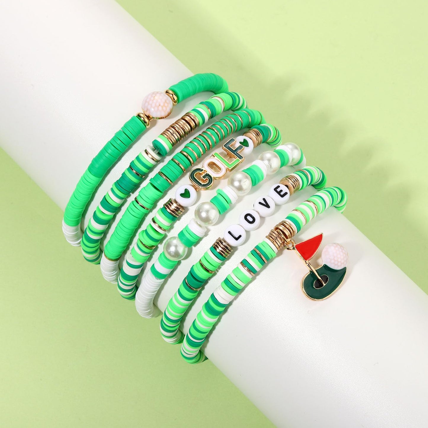 Heishi Bracelets for Women Clay Beaded Stretch Bracelets Stackable Friendship Bracelet Set Summer Beach Accessories Outfits Jewelry Gifts