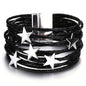 Fesciory Leather Wrap Bracelets for Women, Boho Western Layered Jewelry | Layered leather cuff bracelets, Easy on and off, Boho western style, Daily wear, Gift for women