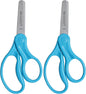 Westcott 16454 Right- and Left-Handed Scissors, Kids' Scissors, Back to School, Classroom Supplies, Ages 4-8, 5-Inch Blunt Tip, Assorted, 6 Pack