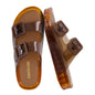 CUSHIONAIRE Pool Slides for Women Water Resistant Double Buckle Adjustable Slip-On Womens Sandals for Beach Shower Casual Wear