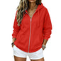 2026 Zip Up Hoodies for Women Fall Winter Casual Sweatshirts Zipper Oversized Lightweight Cute Jackets with Pockets