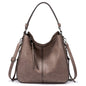 Realer Hobo Crossbody Bags for Women Designer Faux Leather Hobo Handbags Retro Large Size Shoulder Bag Bucket Purse