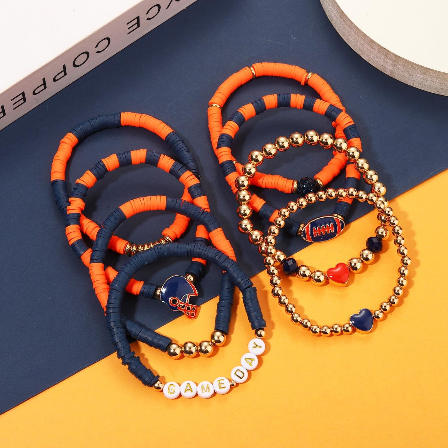 Heishi Bracelets for Women Clay Beaded Stretch Bracelets Stackable Friendship Bracelet Set Summer Beach Accessories Outfits Jewelry Gifts