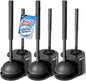 FORASTO 2 in 1 Toilet Plunger and Brush Set，Extended Handle Plunger，Toilet Bowl Brush Plunger Set, Bathroom Cleaning Tools ，Toilet Brush Plunger Combo，Cleaning Brush，Bathroom Cleaning Supplies