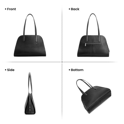 befen Genuine Leather Tote Bag for Women Work, Women's Leather Shoulder Bags Purses Satchel Handbags with Laptop Compartment