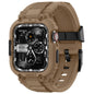 amBand Bands Compatible with Apple Watch 9/8/7 45mm, M1 Sport Series Rugged Case Protective Cover for iWatch 6/SE (3/2/1)/5/4/3 44mm Men Green