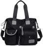 Tote Bag for Women,Multi Pockets Shoulder Handbag,Nurse Bag for Work,Large Cross body Purse,Fashion Nylon Top Handle Satchel