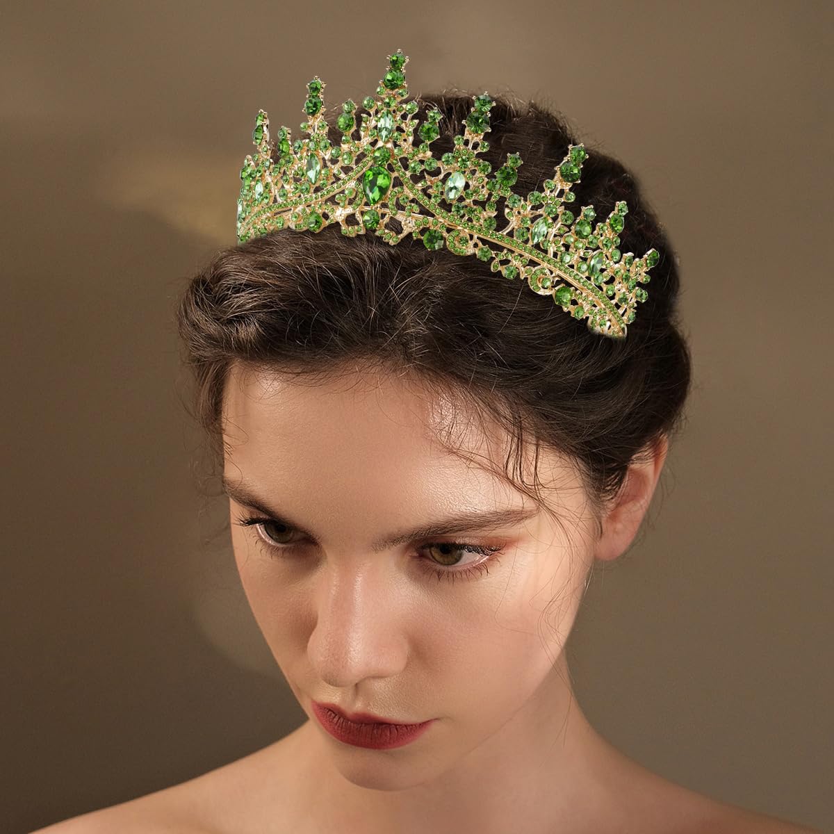 TOBATOBA Silver Wedding Crystal Tiaras and Crowns for Women, Bride Royal Queen Headband Princess Quinceanera Headpieces for Birthday Prom Pageant Party
