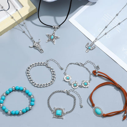 NEWITIN 69 Pieces Gold Jewelry Set for Women Fashion Costume Jewelry Gold Plated Necklace Bracelet Earrings Set for Women