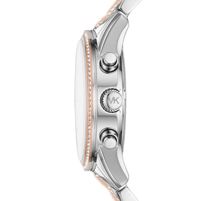 Michael Kors Bryant Chronograph Women's Watch, Stainless Steel and Pavé Crystal Watch for Women