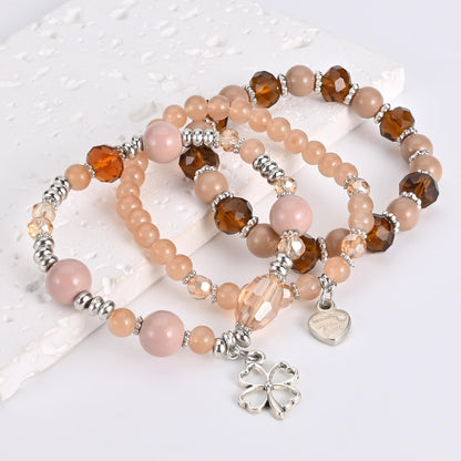 Bohemian Bracelet Sets for Women - 6 Sets Stackable Stretch Bracelets Multi-color Boho Jewelry for Women Hippie Bracelets Dainty Jewelry
